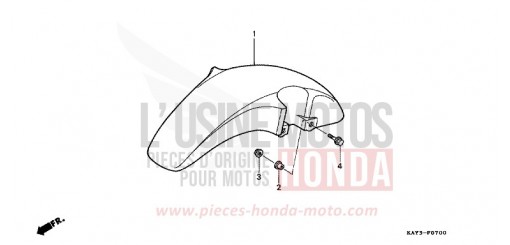FRONT FENDER NX125K de 1989